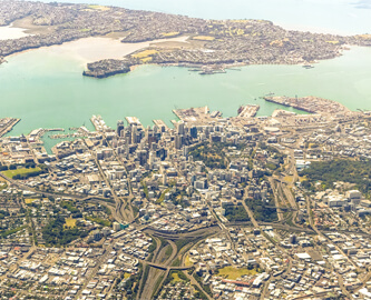 Luftfoto over auckland